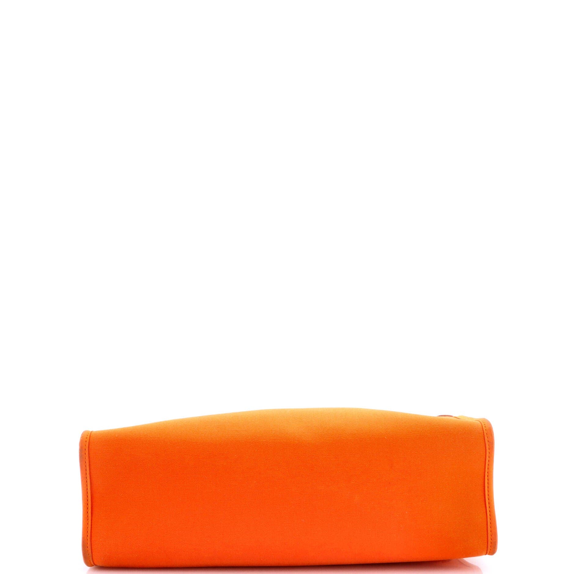 Herbag Zip Leather and Toile 31, Alternate, color, Orange