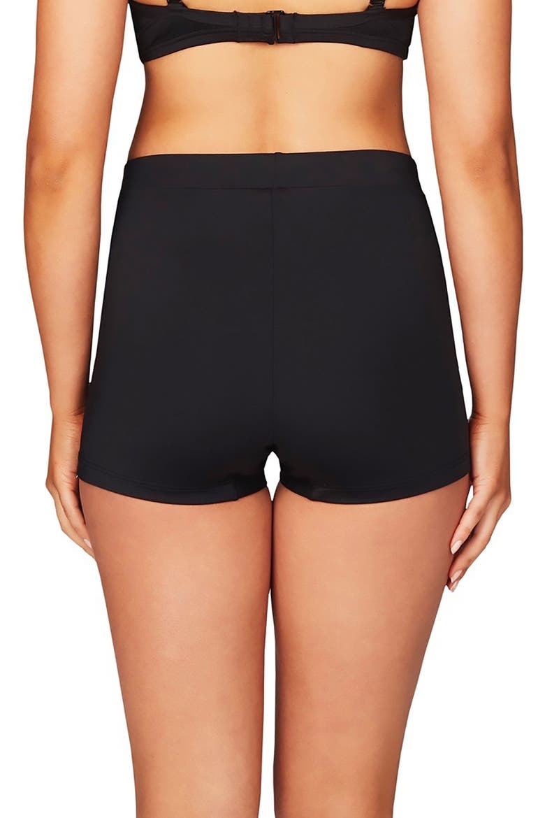 The Katie Boyleg Swim Shorts, Alternate, color, BLACK