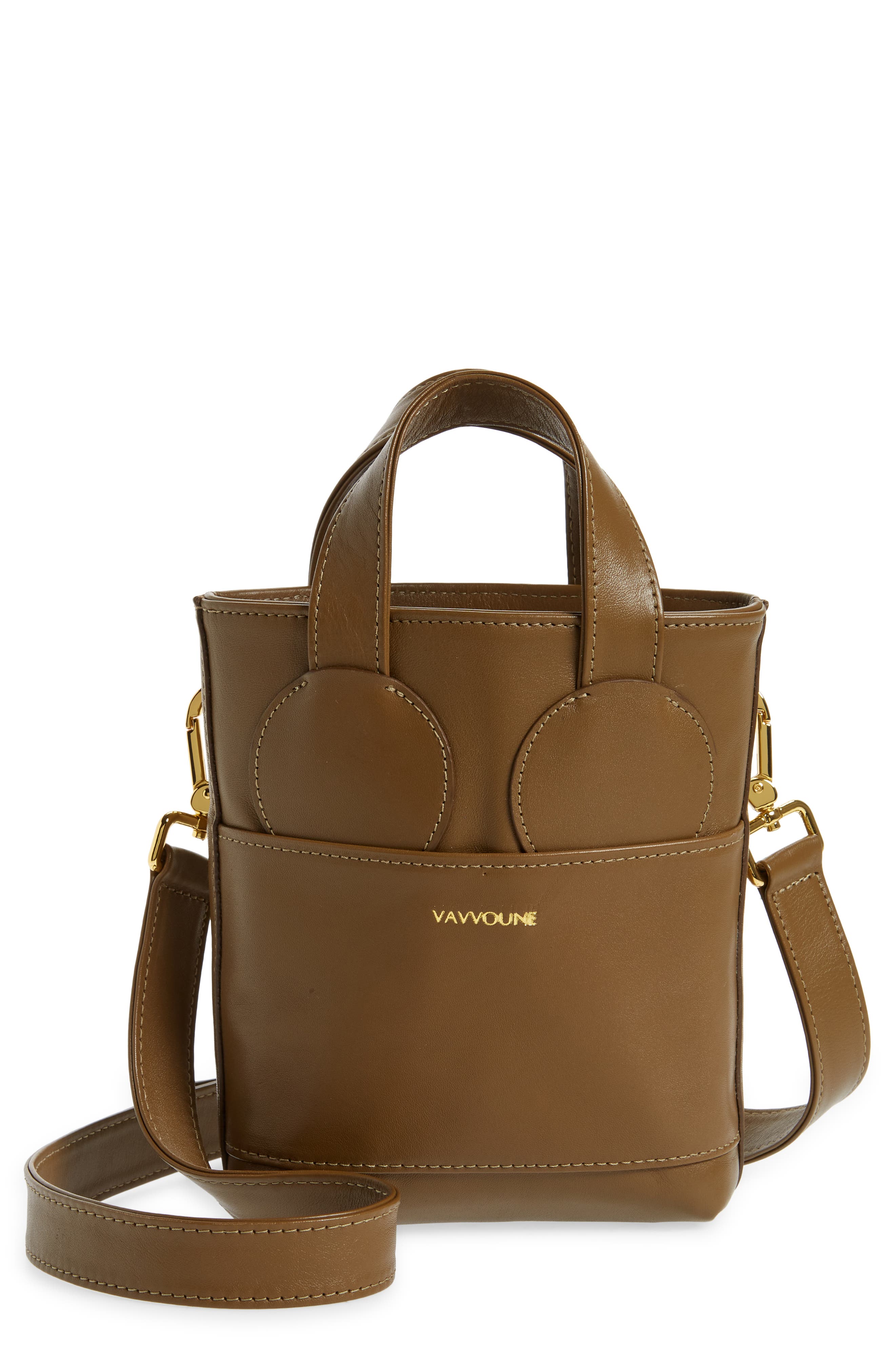 Vavvoune Sunsa Leather Crossbody Bag, Main, color, 