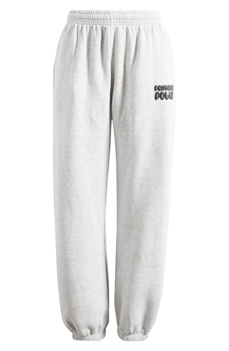 Princess Polly Logo Sweatpants, Main, color, Grey