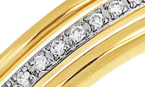 Carriere Jewelry Carrière Jewelry Triple-row Diamond Ring In 14k Yellow Gold