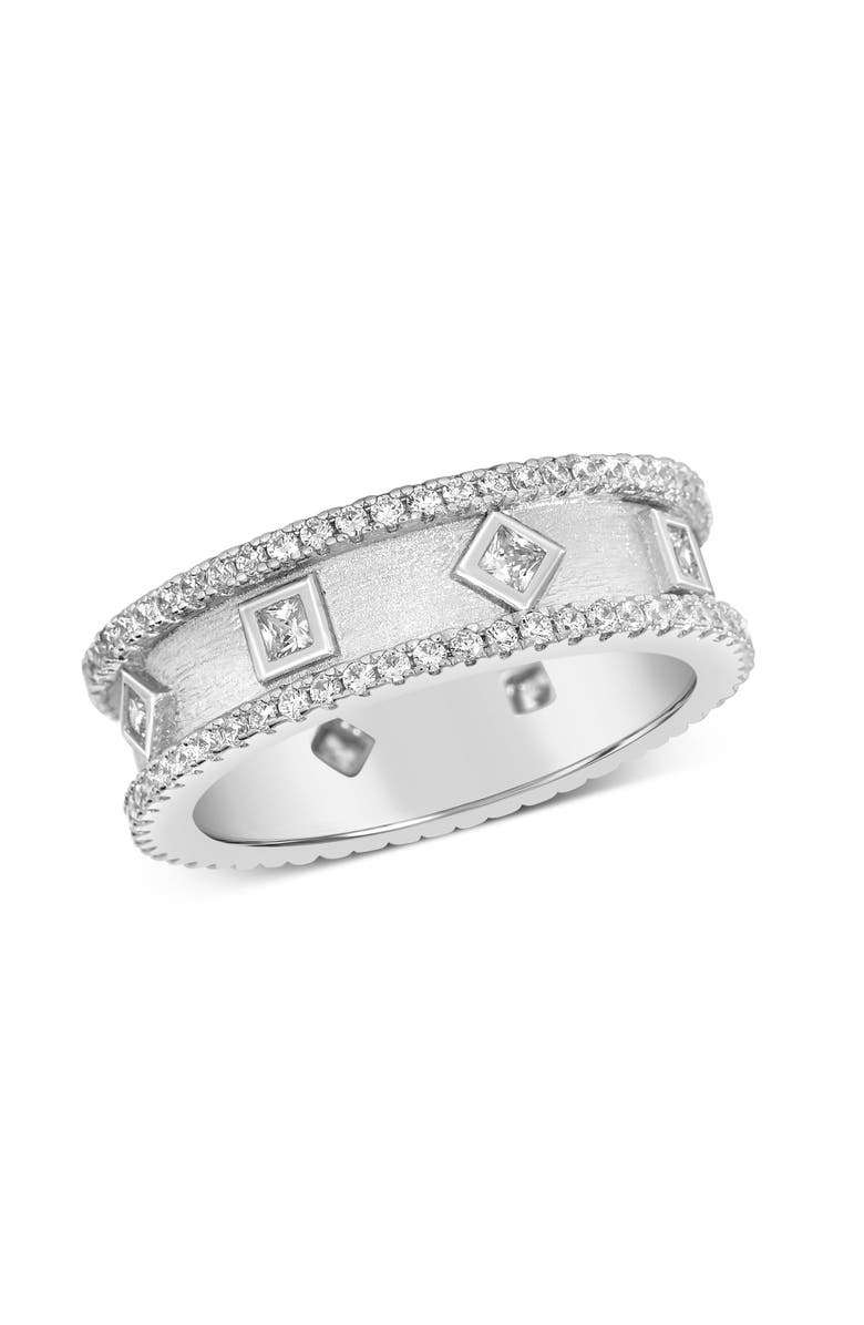 Anna Zuckerman Men's Byzantine Diamond Crystalline Band, Main, color, Platinum