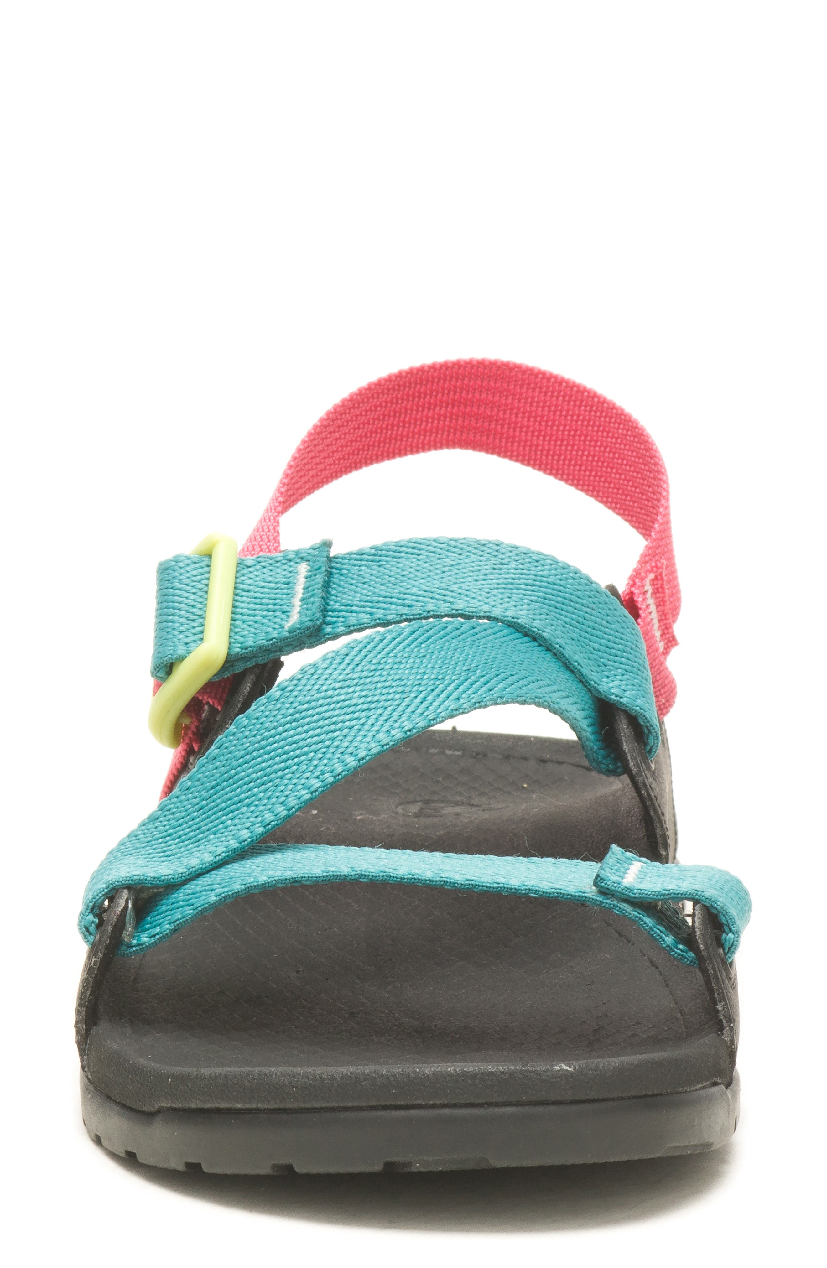 Lowdown Sandal, Alternate, color, MEADOW TEAL/ PINK