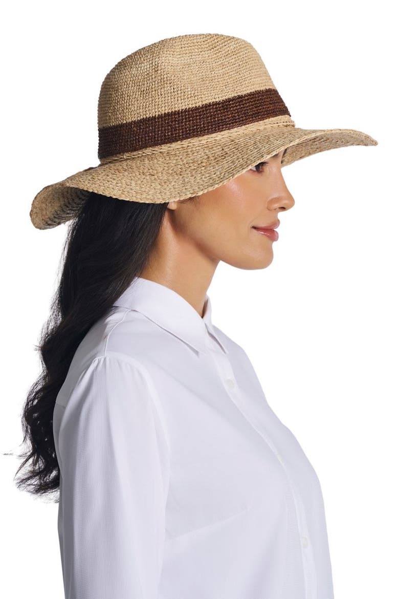 Women's Playa Crochet Fedora, Upf 50+ Sun Protection, Alternate, color, Natural