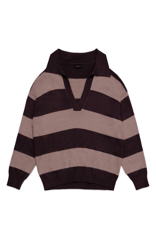 Deluc Nick Polo Stripe Sweater In Multi