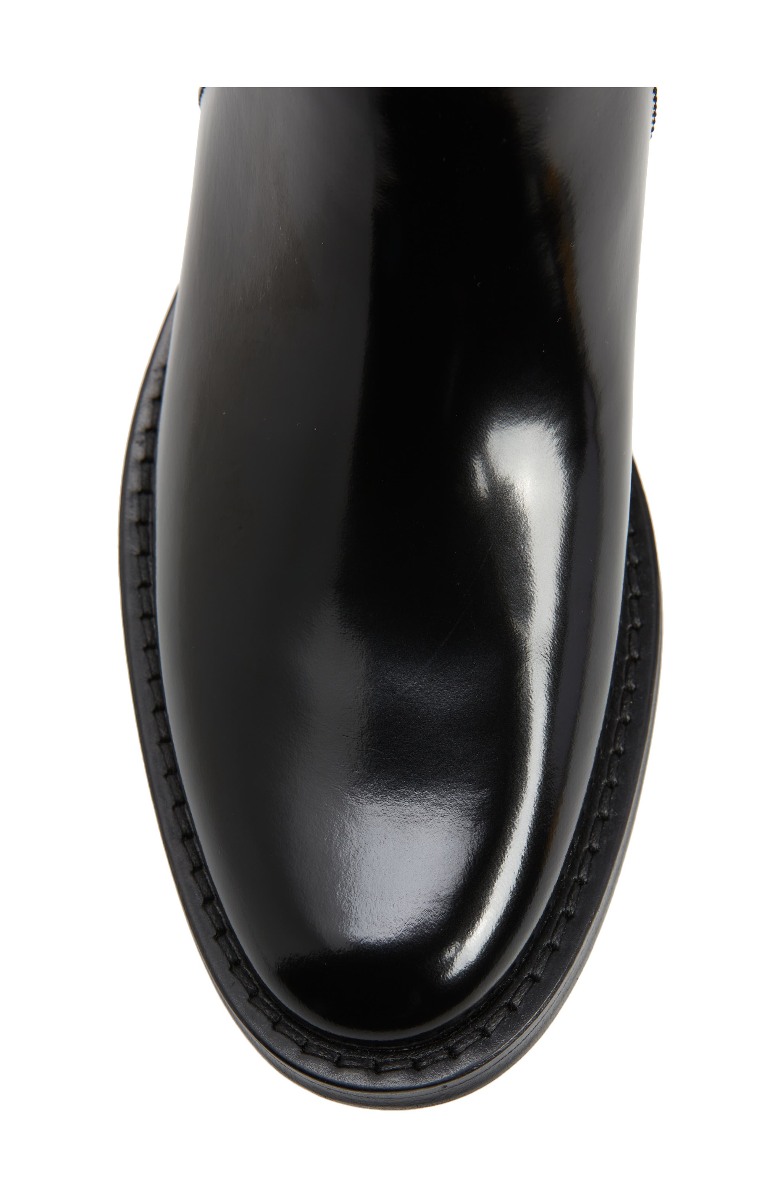 Saint Laurent Hunt Knee High Boot, Alternate, color, Black