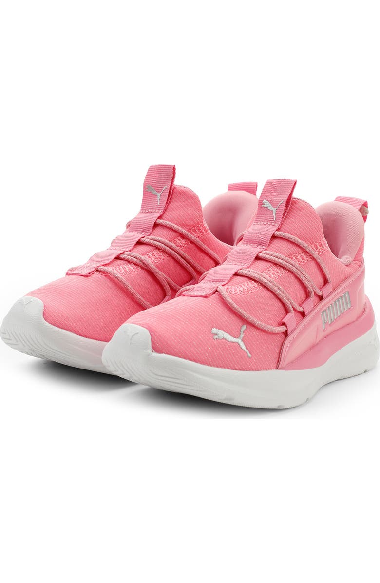 PUMA Kids' One4All 2.0 Easy-On Running Sneaker, Main, color, Posie Pink/ Puma Silver