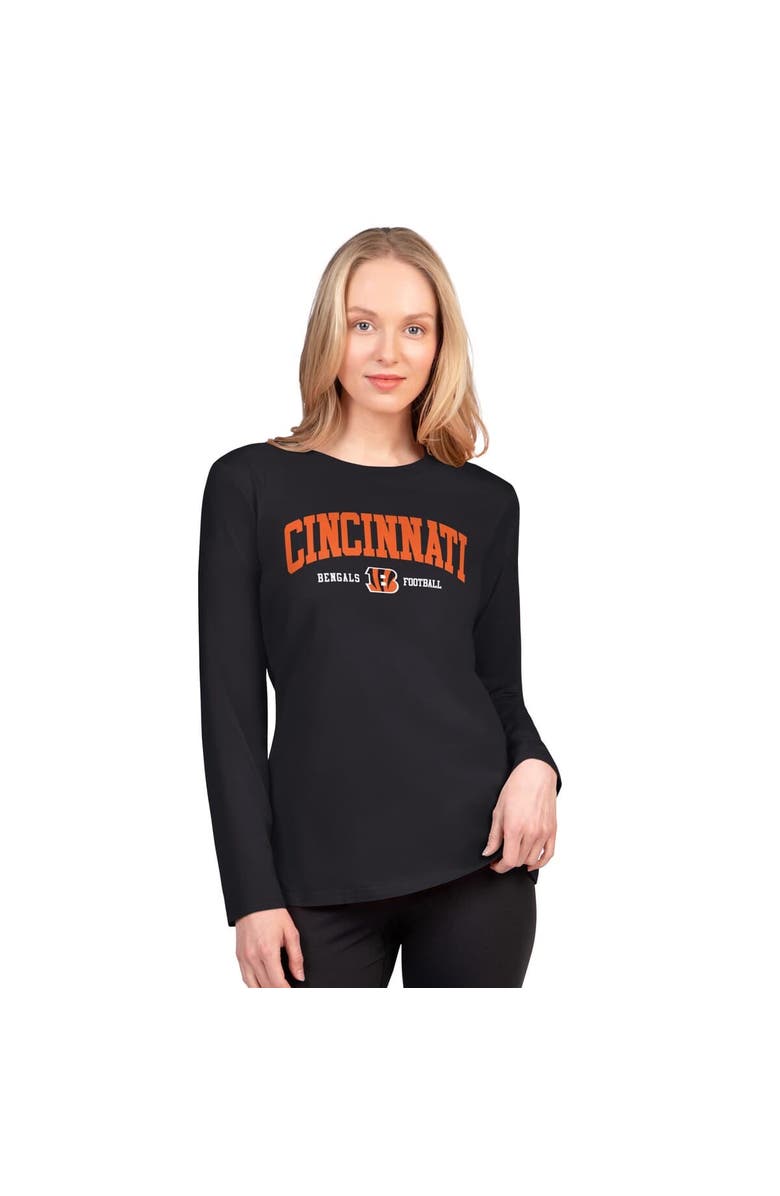 G-III 4HER BY CARL BANKS Women's G-III 4Her by Carl Banks Black Cincinnati Bengals Best Play Long Sleeve T-Shirt, Main, color, Black