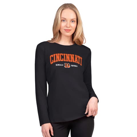 Women's G-III 4Her by Carl Banks  Black Cincinnati Bengals Best Play Long Sleeve T-Shirt