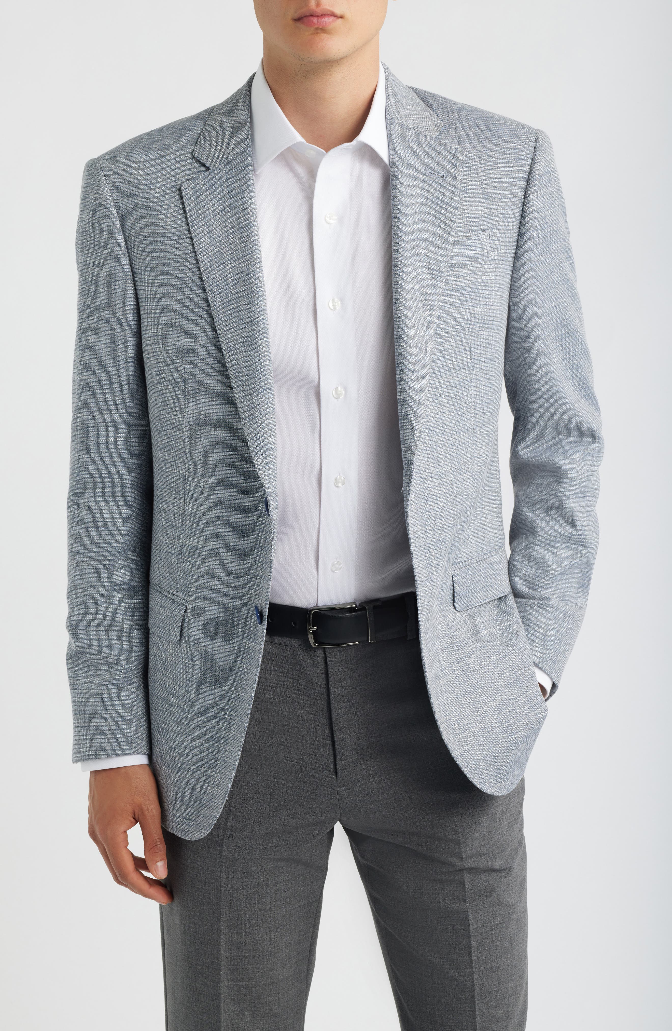 selected SOLID LIGHT GREY/ PASTEL BLUE