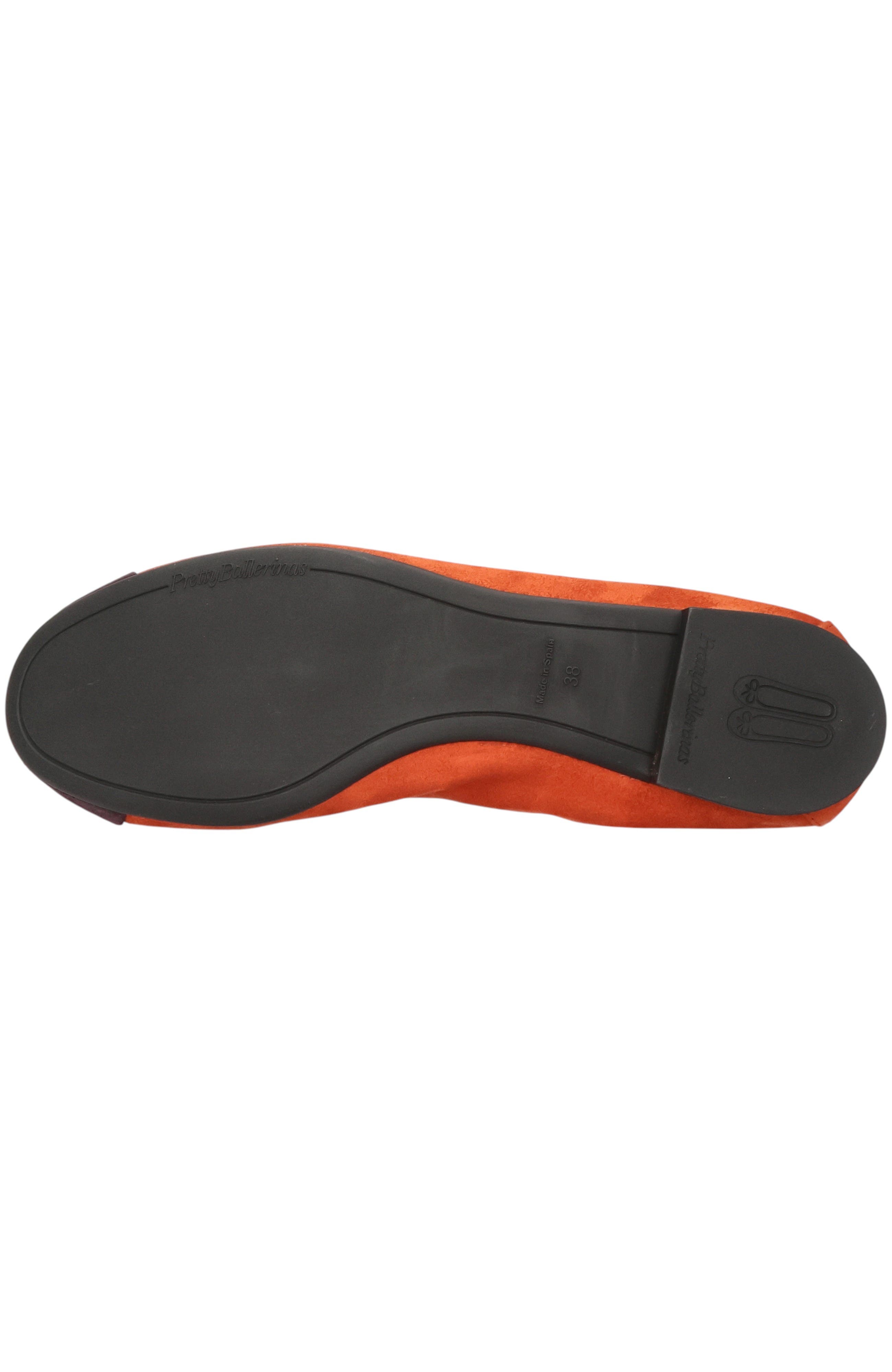 Round toe elasticated ballet flat, Alternate, color, Ochre