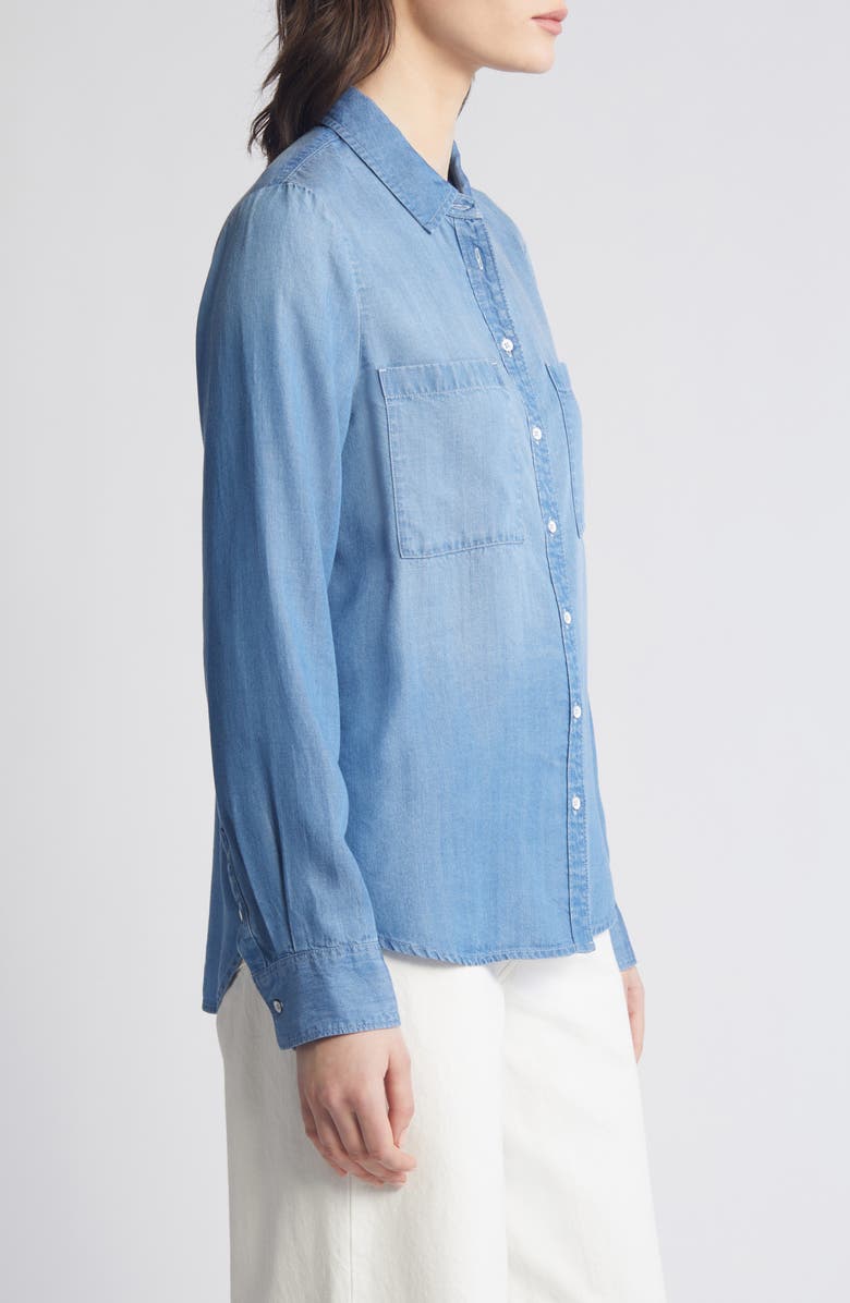 Caslon<sup>®</sup> Chambray Button-Up Shirt, Alternate, color,