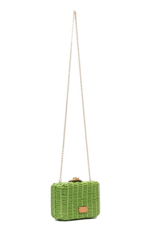 Frances Valentine Paige Wicker Box Clutch