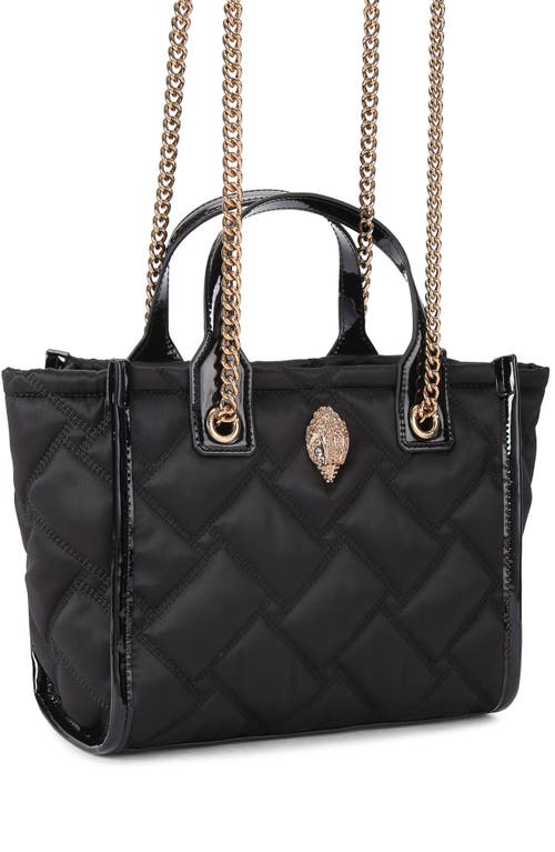 Kurt Geiger London Small Hoxton Quilted Shopper Bag In Black