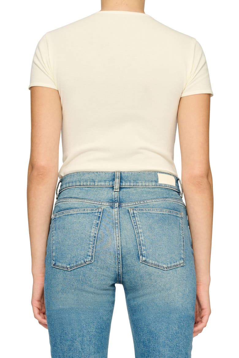 Instasculpt Knit Tee, Alternate, color, CREAM