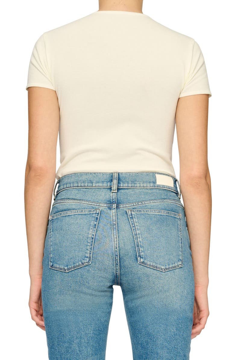 DL1961 Instasculpt Knit Tee, Alternate, color, Cream