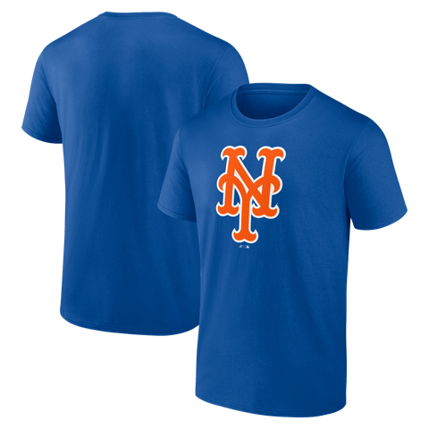 Men's Logo Athletic Royal New York Mets Official Logo T-Shirt