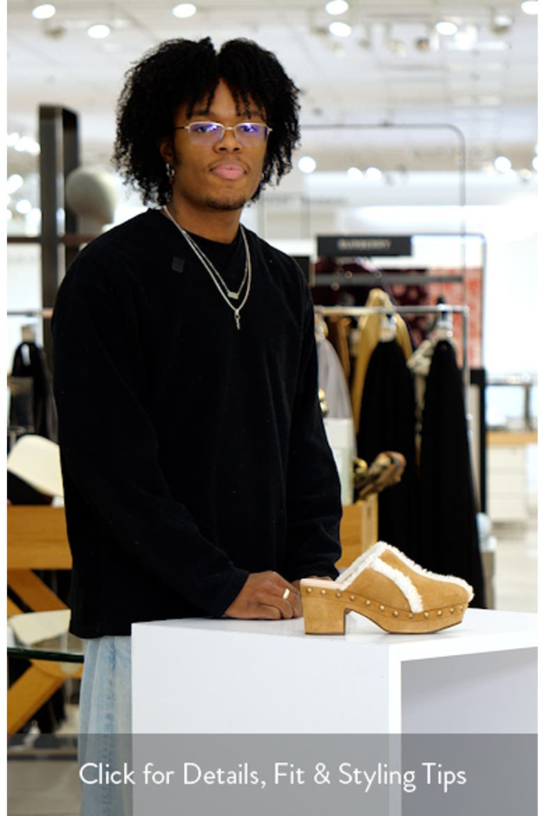 Greer Genuine Shearling Platform Clog video