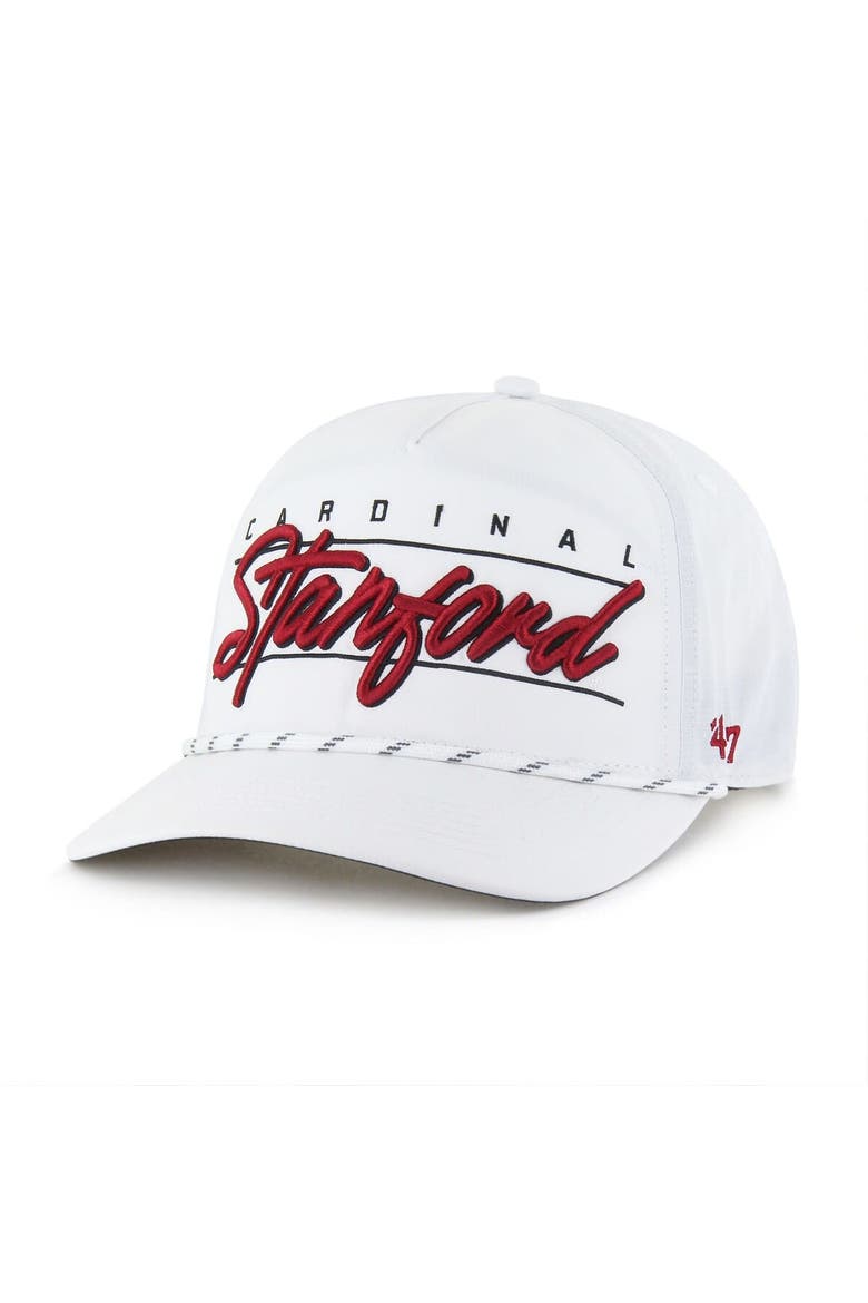 Men's '47 White Stanford Cardinal Condor Hitch brrr° Adjustable Hat, Main, color, White