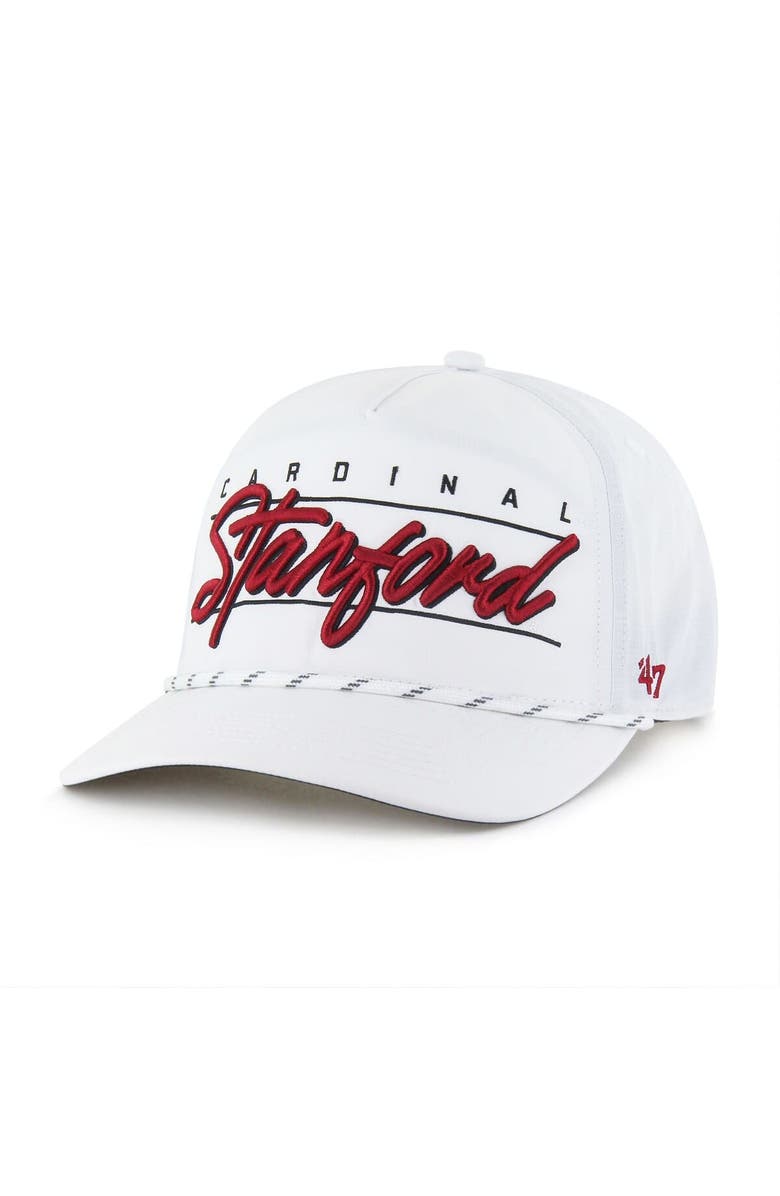 '47 Men's '47 White Stanford Cardinal Condor Hitch brrr° Adjustable Hat, Main, color, White