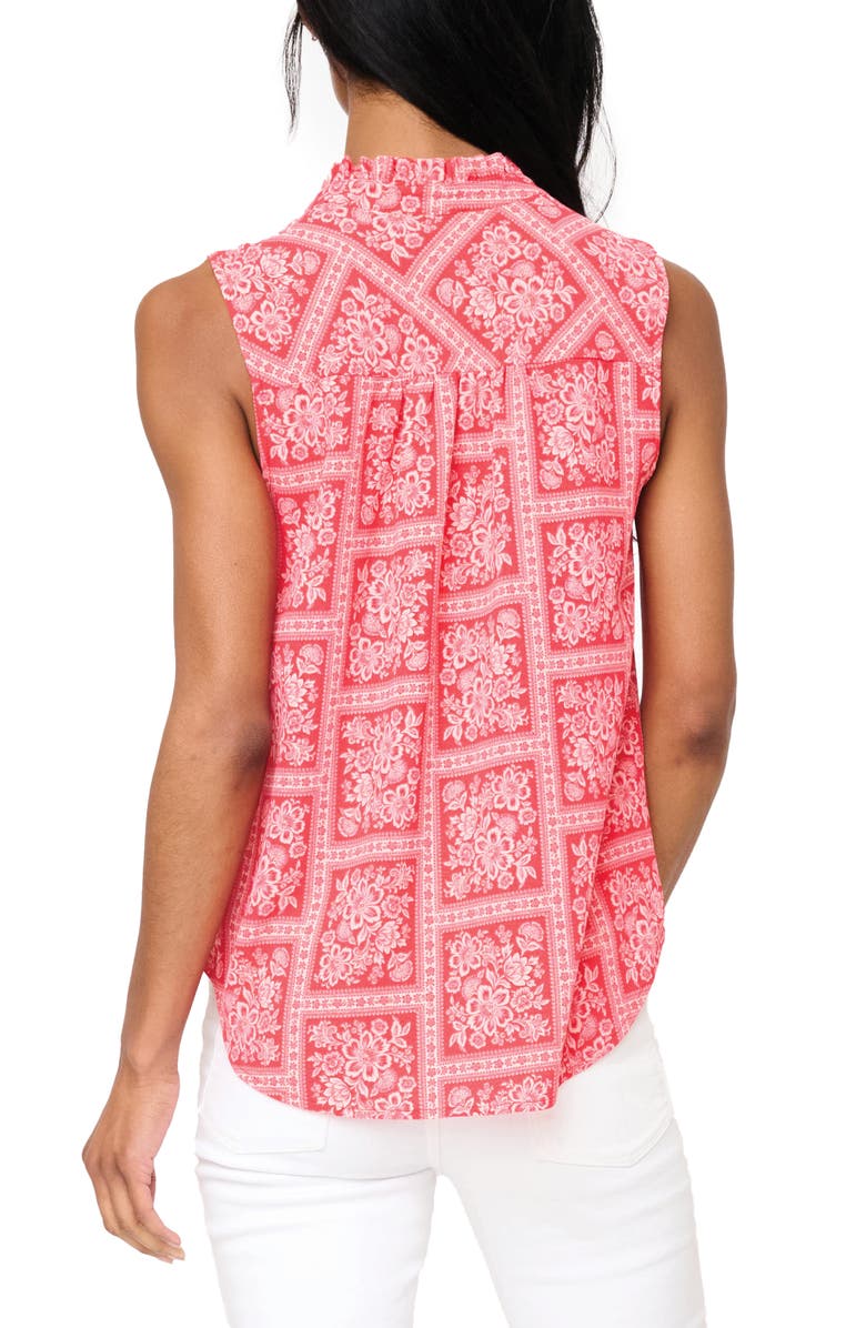 GIBSONLOOK Cameron Sleeveless Top, Alternate, color, Red Scarf Print