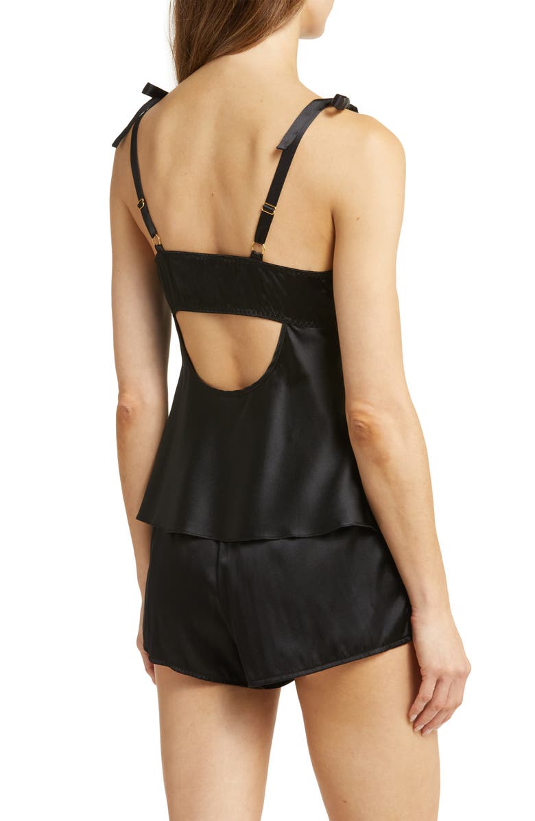 Rya Collection Aretha Silk Cami & Tap Short Pajamas, Alternate, color,