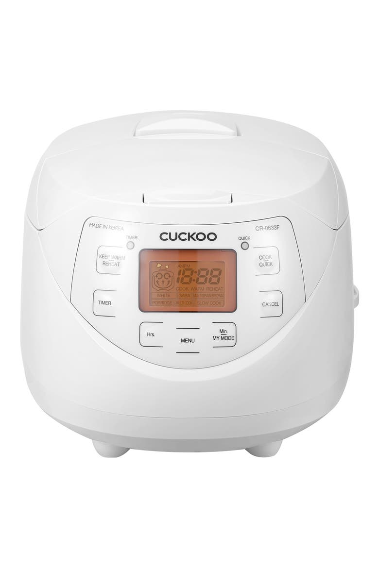 Micom 6-Cup Rice Cooker, Main, color, WHITE