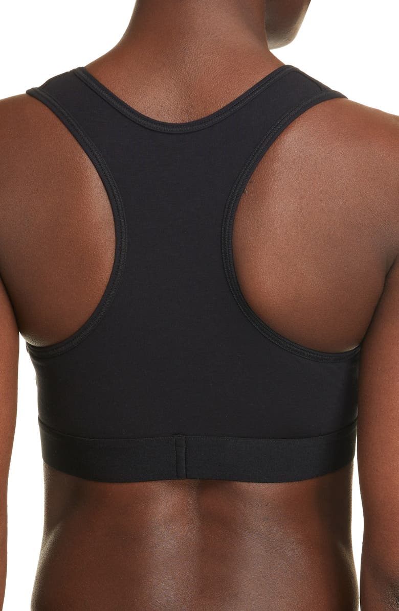 Balenciaga Logo Racerback Sports Bra, Alternate, color, 