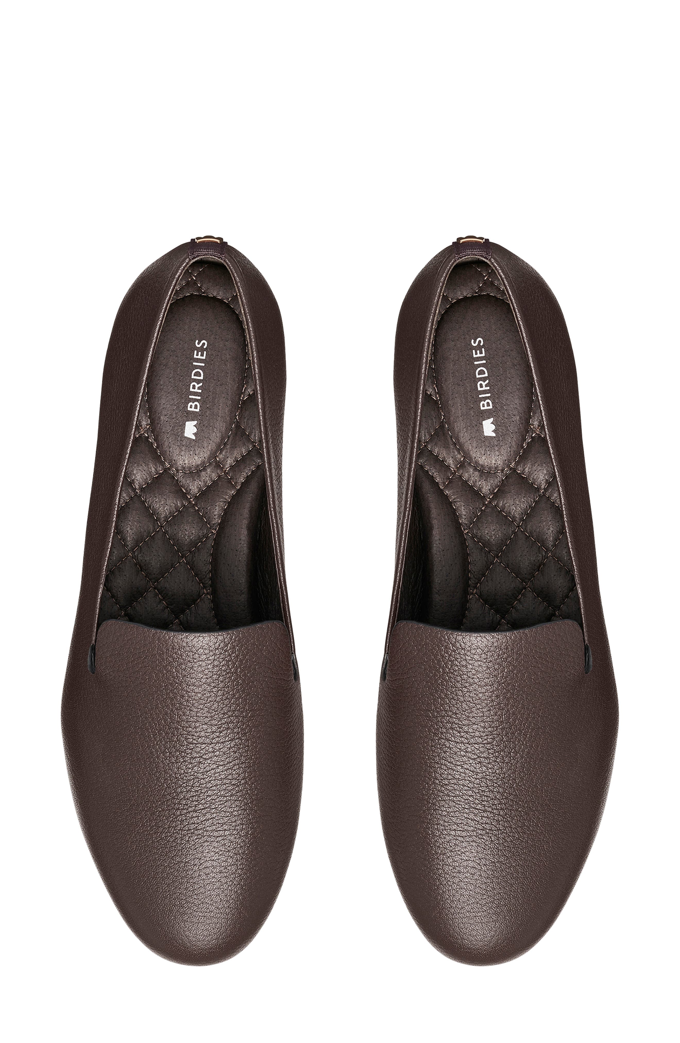 Starling Leather Flat, Alternate, color, CHOCOLATE LEATHER