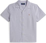 Polo Ralph Lauren Kids' Short Sleeve Cotton Oxford Camp Shirt