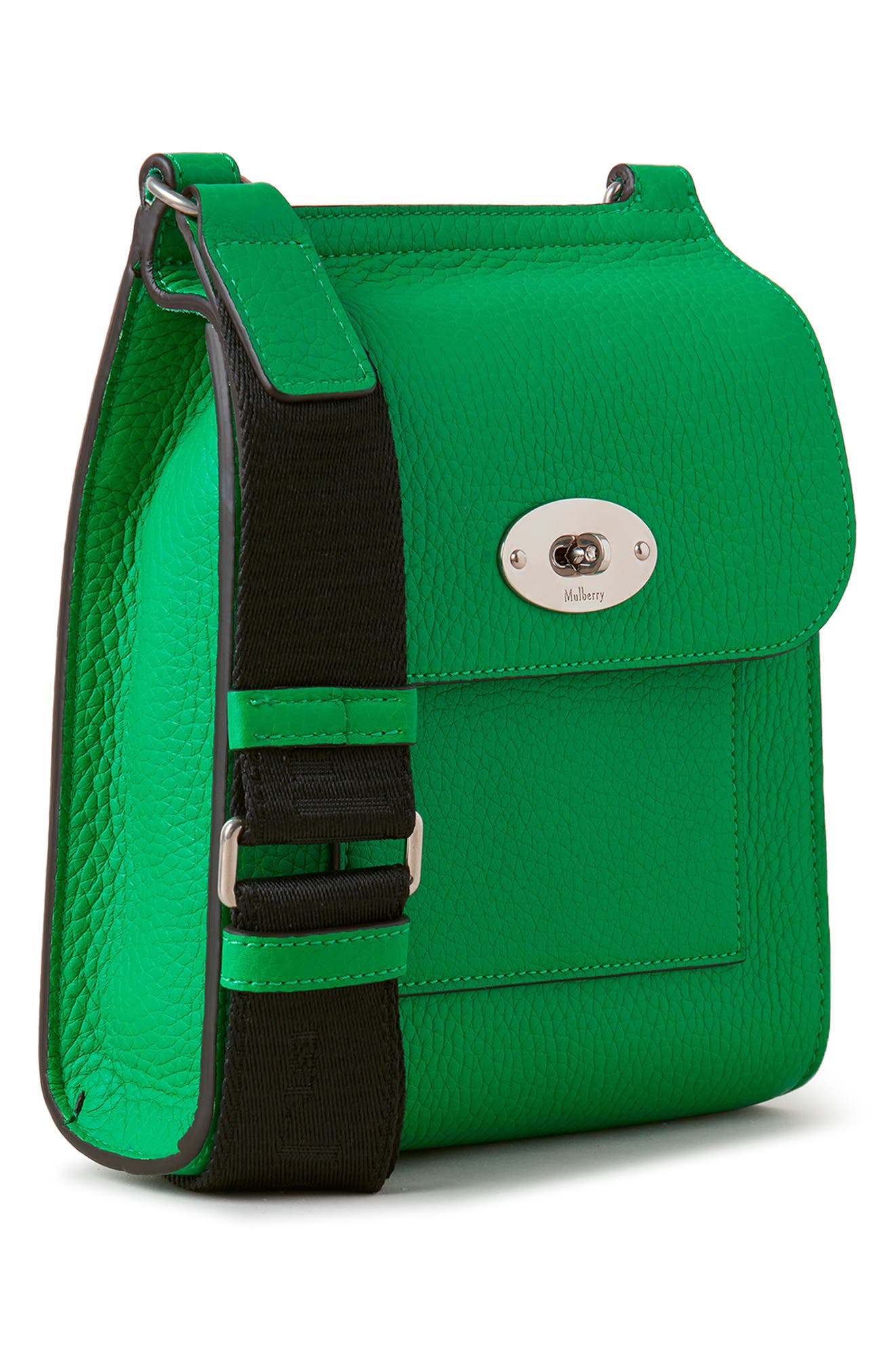 Small Antony Leather Crossbody Bag, Alternate, color, LAWN GREEN