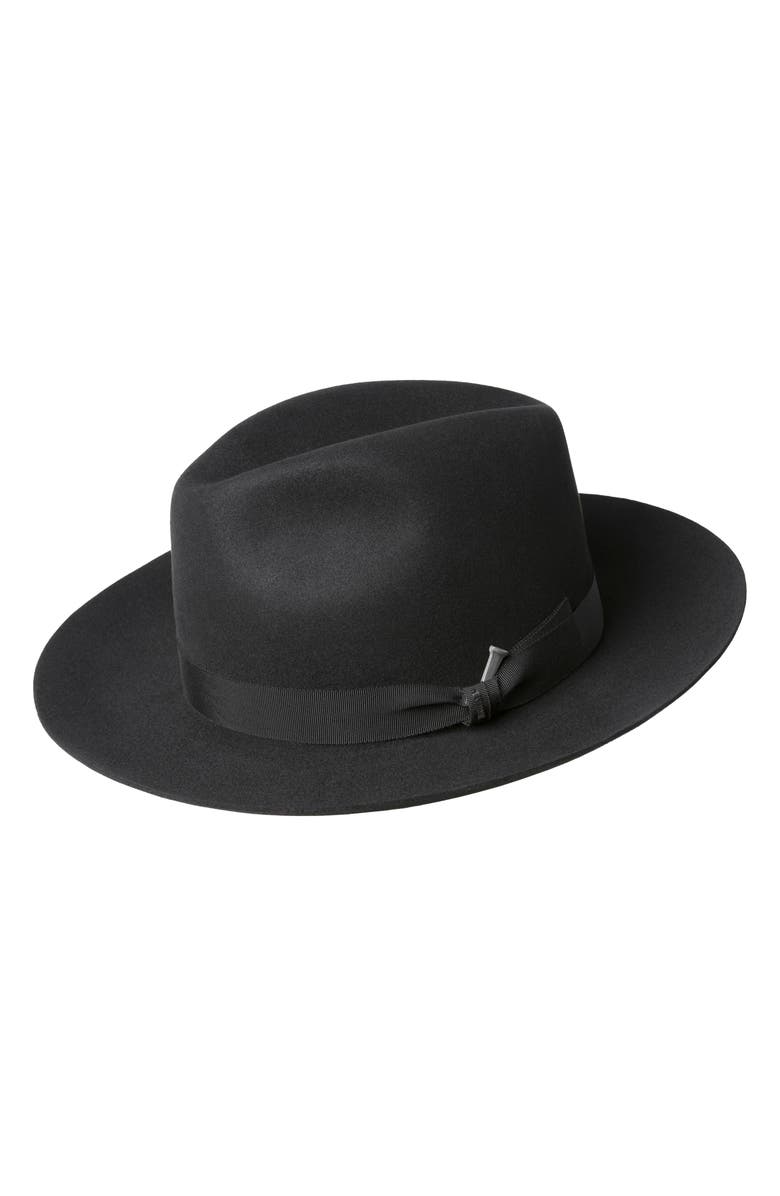 Bailey Ralat Felted Fedora, Main, color, Black