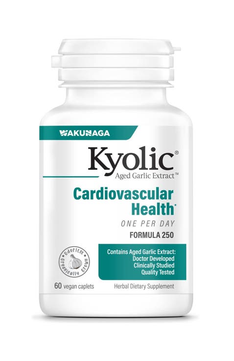 Aged Garlic Extract Formula 250, Cardiovascular Health, One Per Day 60 Ct Caplets