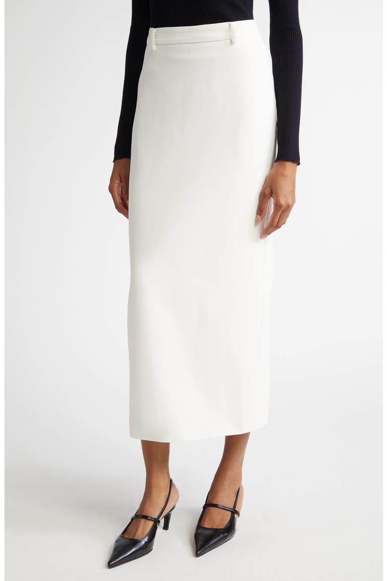 Nia Column Skirt, Alternate, color, WHITE