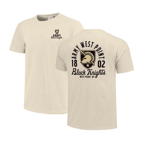 Men's Cream Army Black Knights Comfort Colors Mascot Overlay T-Shirt