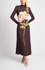 Ted Baker Ada Mock Neck Long Sleeve Dress