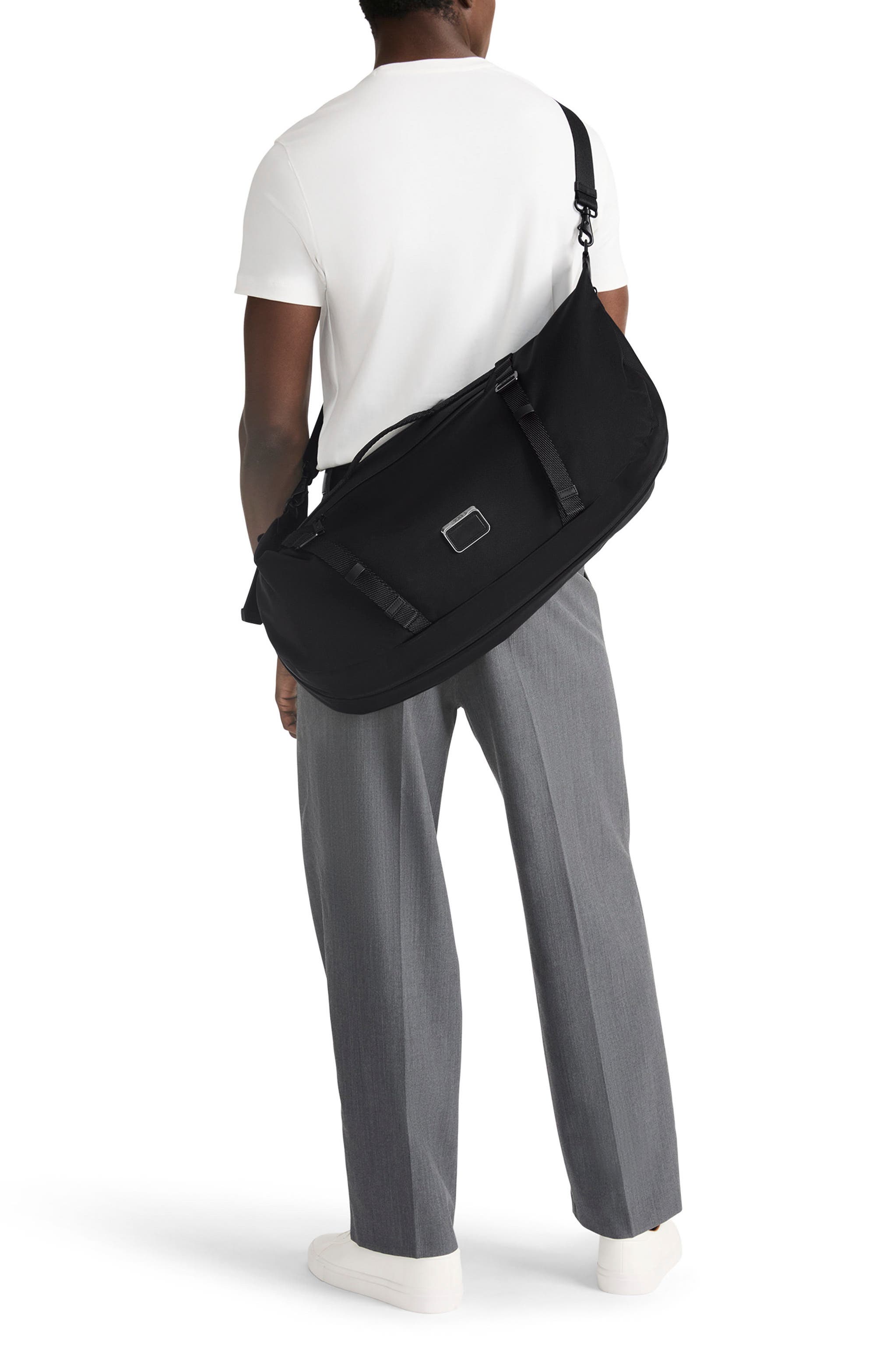 Alpha Bravo Deviation Sling Duffel, Alternate, color, BLACK