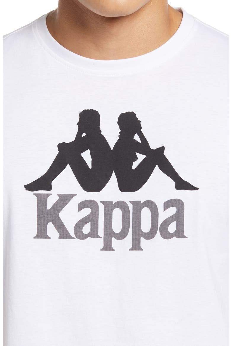 Kappa Authentic Estessi Graphic Tee, Alternate, color, WHITE / BLACK / GREY