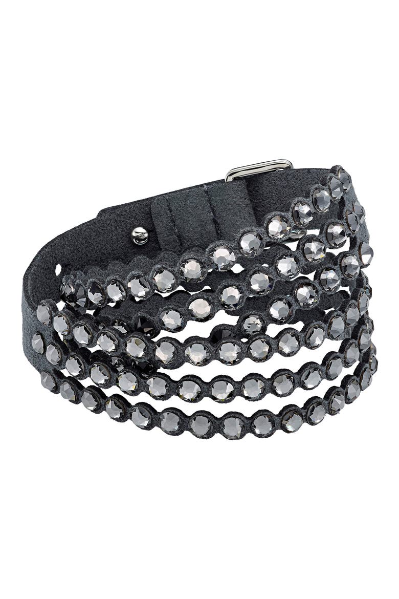 Power Collection Beaded Bracelet, Main, color, CRYSTAL SILVER NIGHT