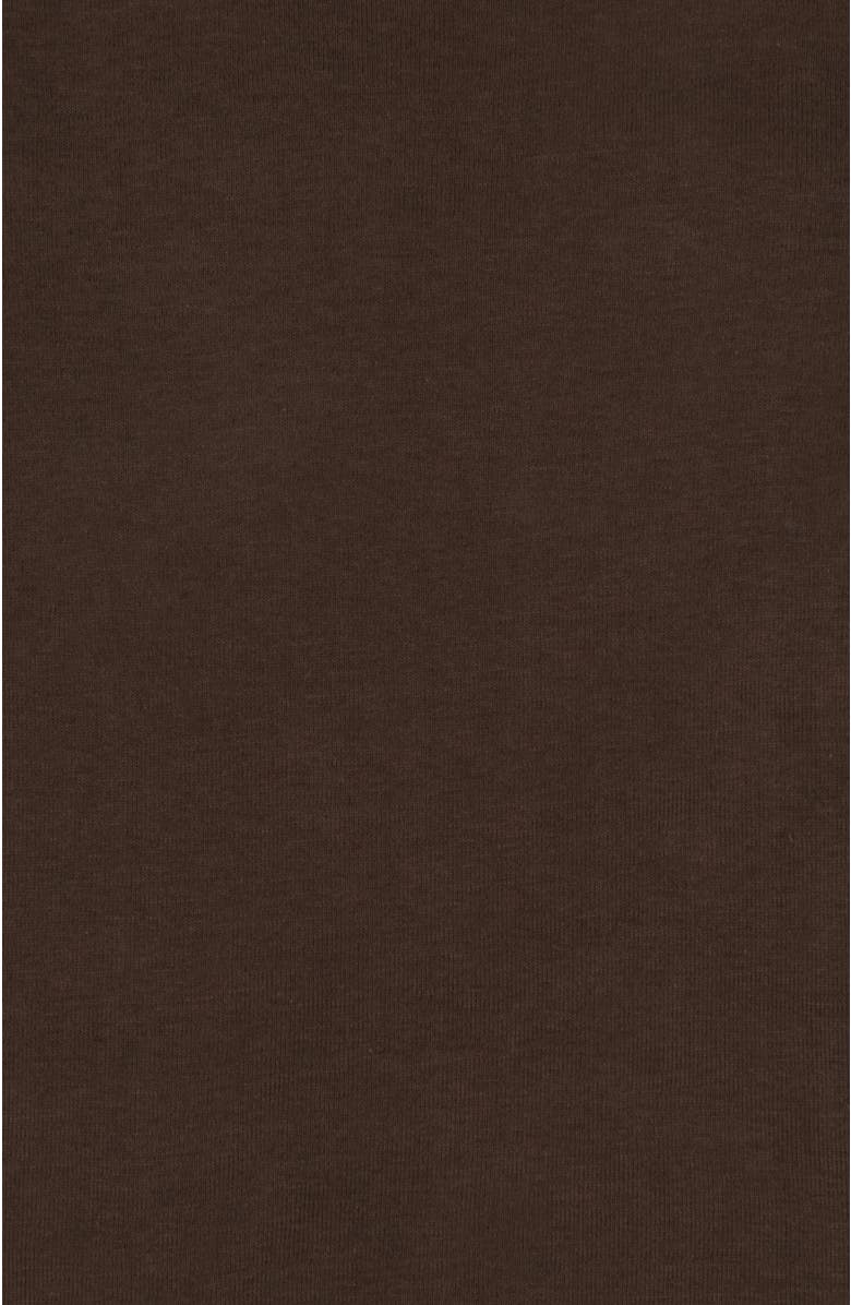 Leveret Kids Long Sleeve T-Shirt, 100% Cotton, Solid Colors, Alternate, color, Brown