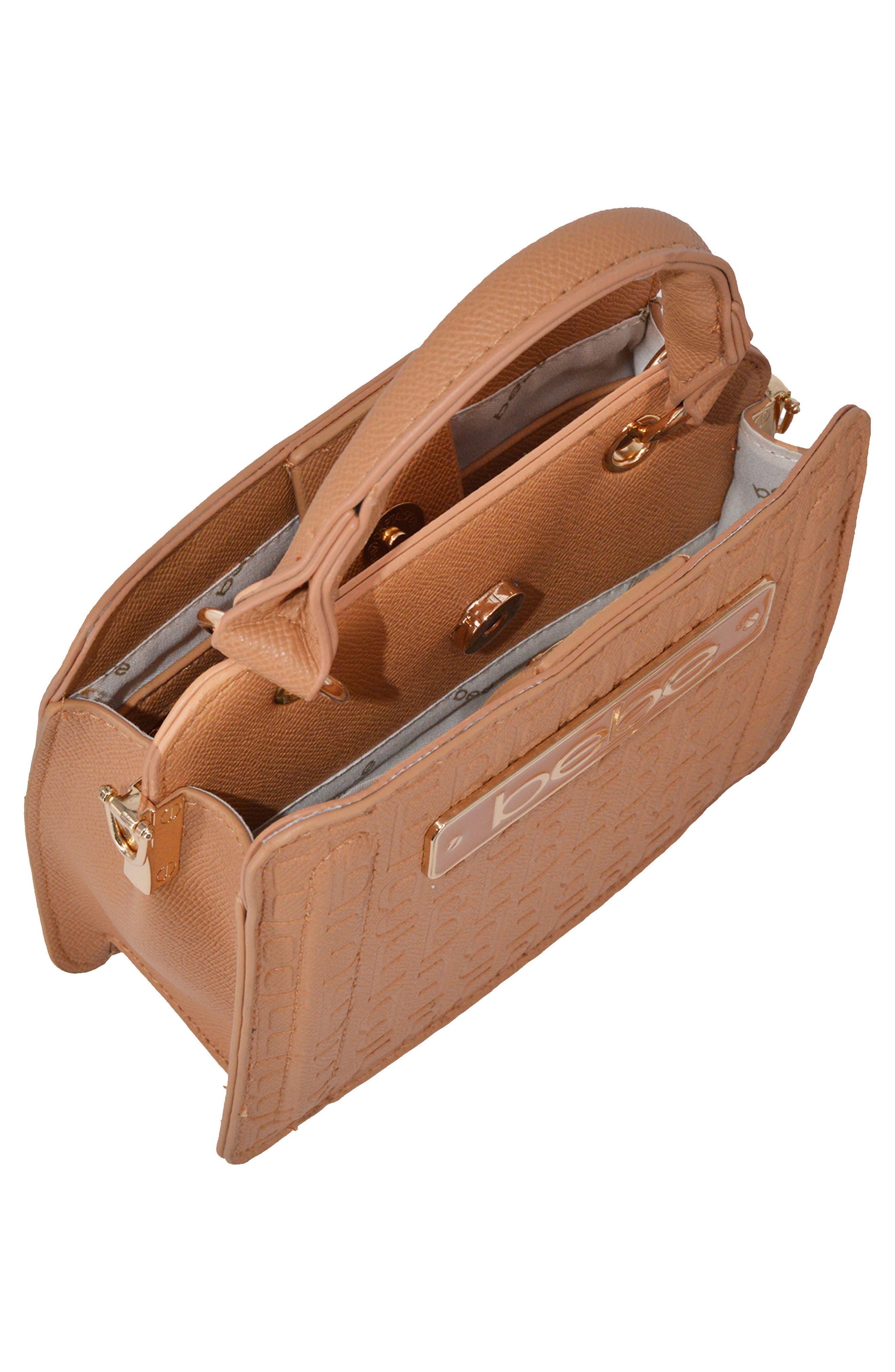 Thea Mini Satchel with Pouch, Alternate, color, CAMEL