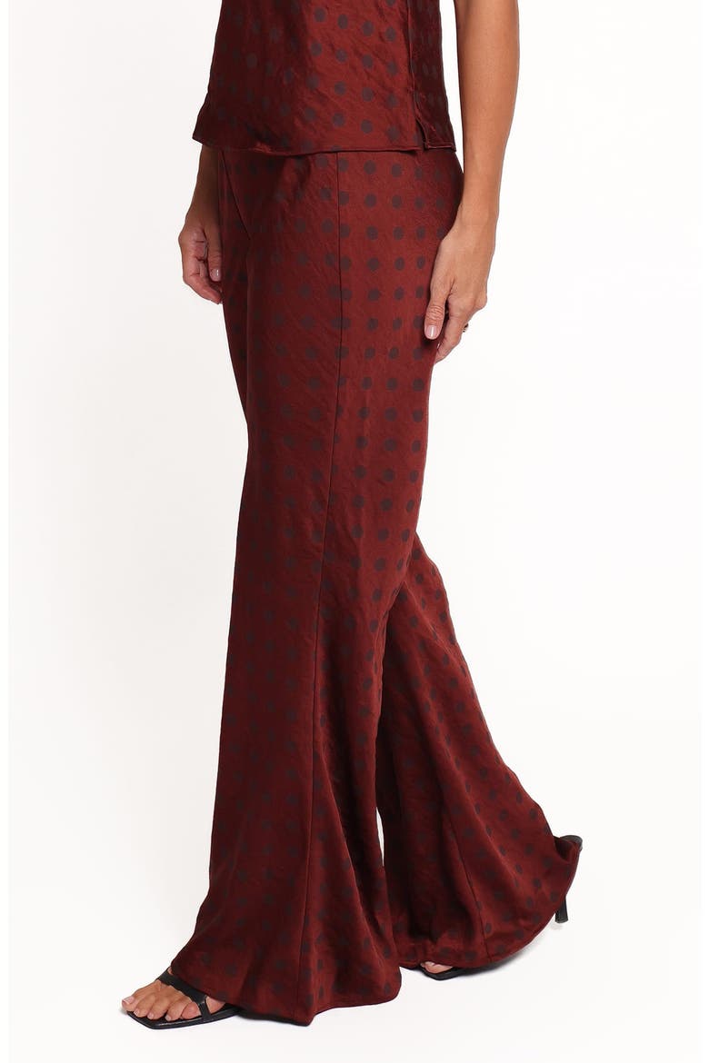 Mandie Polka Dot Pants, Alternate, color, BROWN/ MAROON DOT