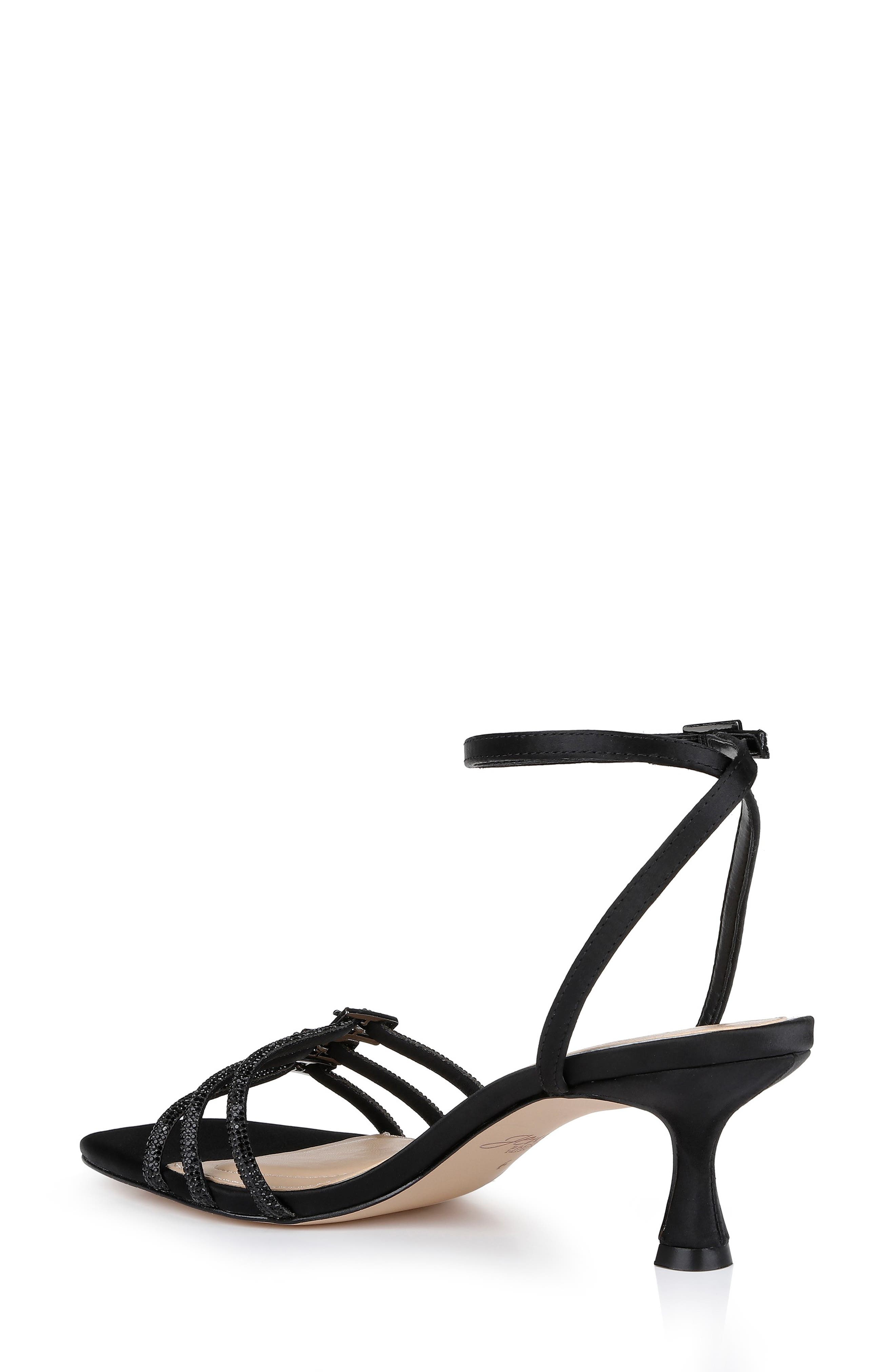 Jewel Badgley Mischka Tesslynn Embellished Ankle Strap Sandal, Alternate, color, 