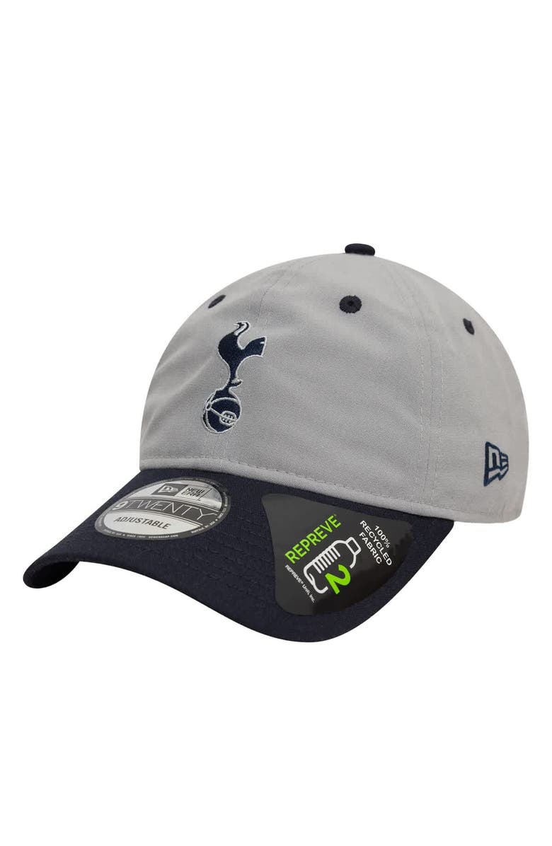 New Era Men's New Era  Gray Tottenham Hotspur Contrast Visor 9TWENTY Adjustable Hat, Main, color, 