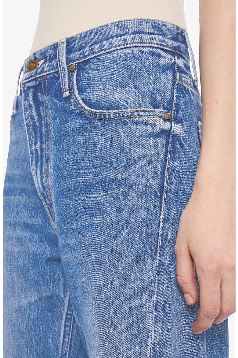 Lil Lemon Twist Sneak High Waist Wide Leg Jeans, Alternate, color, ROLLING IN THE DOUGH