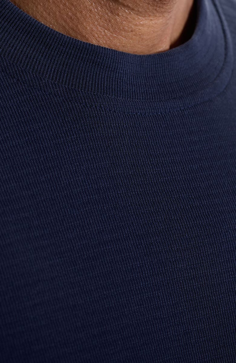 Bugatchi Orville Crewneck T-Shirt, Alternate, color, Navy