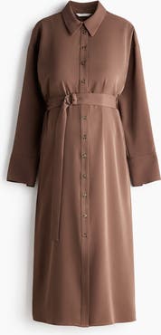 H&M Belted Shirt Dress