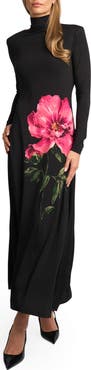 Ted Baker London Ada Mock Neck Long Sleeved Dress