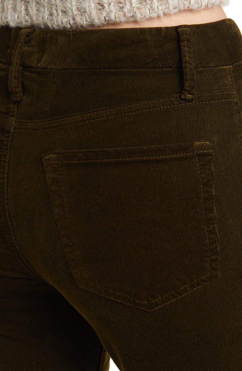 FRAME Le Crop Raw Hem Corduroy Bootcut Jeans, Alternate, color,