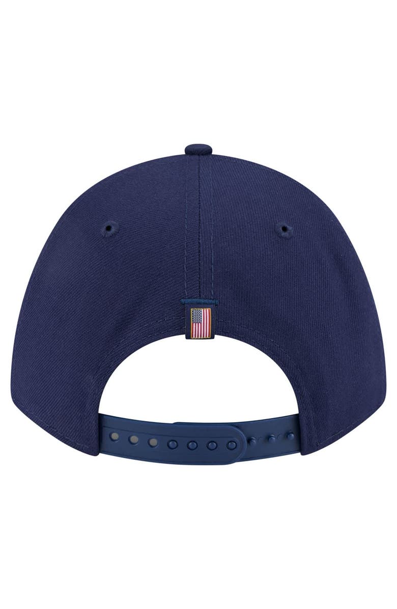 New Era Men's New Era Navy Milwaukee Brewers American Flag 9FORTY M-Crown A-Frame Adjustable Hat, Alternate, color, 